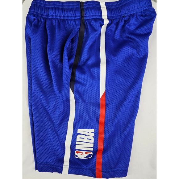 NBA OFFICIAL KIDS BASKETBALL 2022 BLUE SHORTS W/ POCKETS AND NBA LOGO SIZE 10-12 - Picture 3 of 6